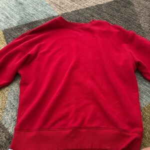 Red crewneck